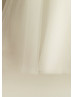Ivory Sequin Tulle Knee Length Flower Girl Dress